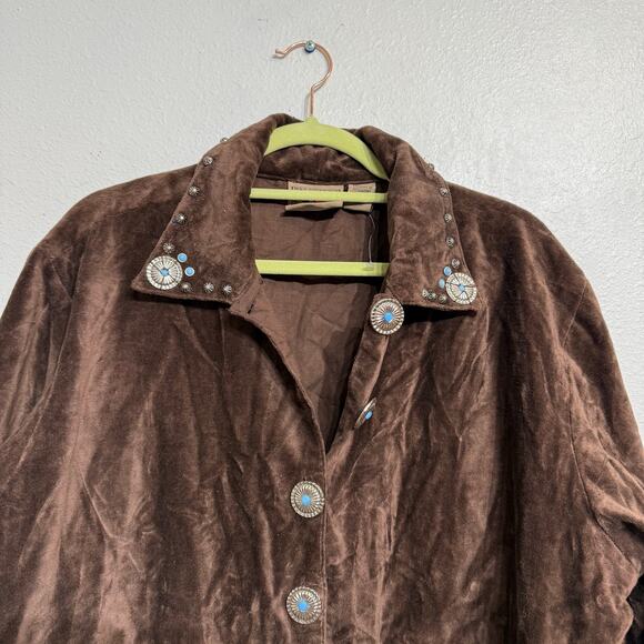 Don't Mess With Texas Brown Vintage Western Jacket Sz XL - Picture 3 of 11